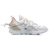 Li Ning CF Cushioning Slip Resistant Abrasion Resistant Low top Sports Casual Shoes Women's White AGCQ268-3