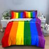 Rainbow-colored Vertical Stripes. Bedding Sets Duvet Cover Sets Duvet Covers Pillowcases(1 * Duvet Cover 2 * Pillowcases Without Duvet Insert)