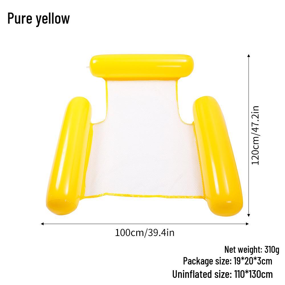 Triple-Tube Inflatable Water Hammock - Adult Folding Float Bed