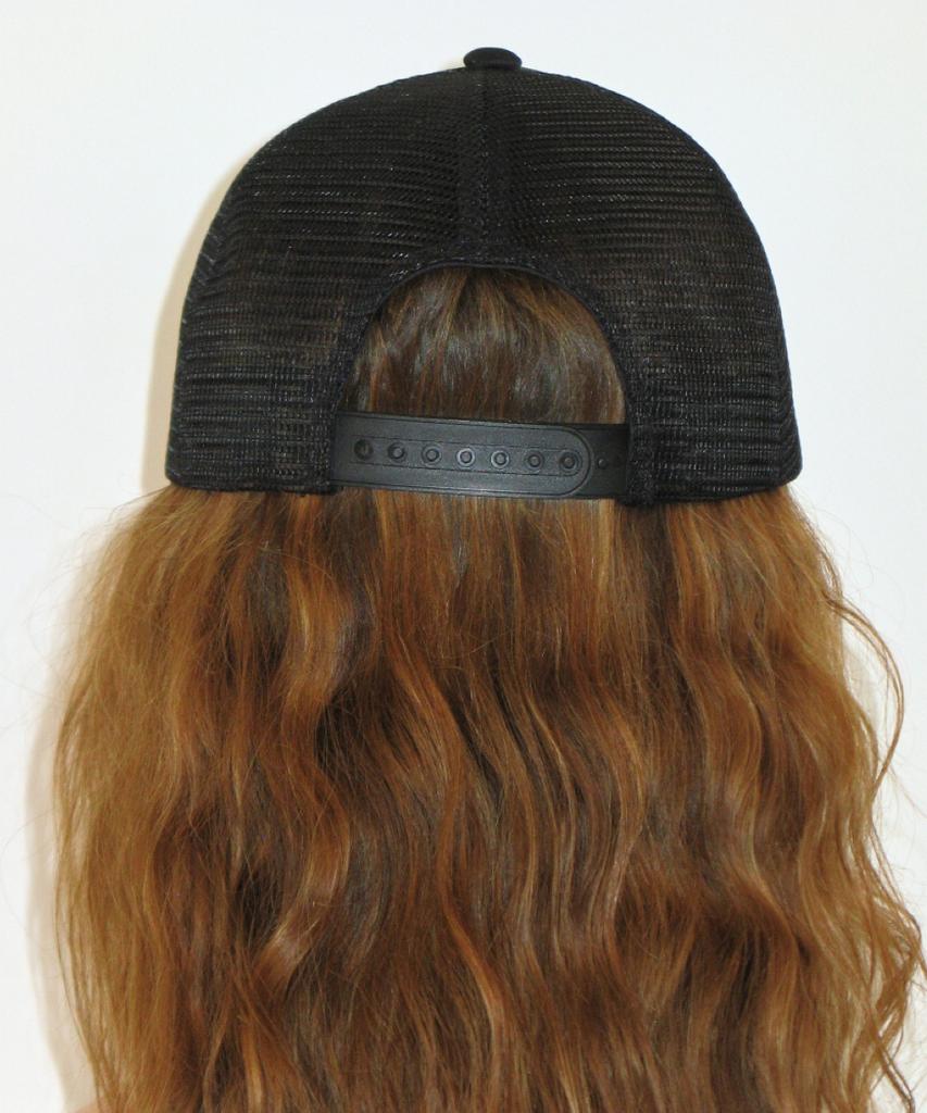 RONRON Pony Cat Photo Mesh Cap Black