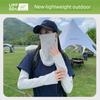 Summer Sun Protection Mask for Men, Neck Gaiter, Ice Silk Headscarf, Full Face Sunshade with Ear Loops, Outdoor Driving Essential for Women