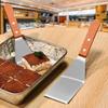 Non-Slip Stainless Steel Long Cake Mold Bakingtray Anti-Scratch Rectangular Tiramisu Cake Base Dly Kitchen Cooking Tool