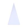 Popcorn Cone Packaging: Triangle Transparent Candy Bags with Ties, 100-Piece Pack.