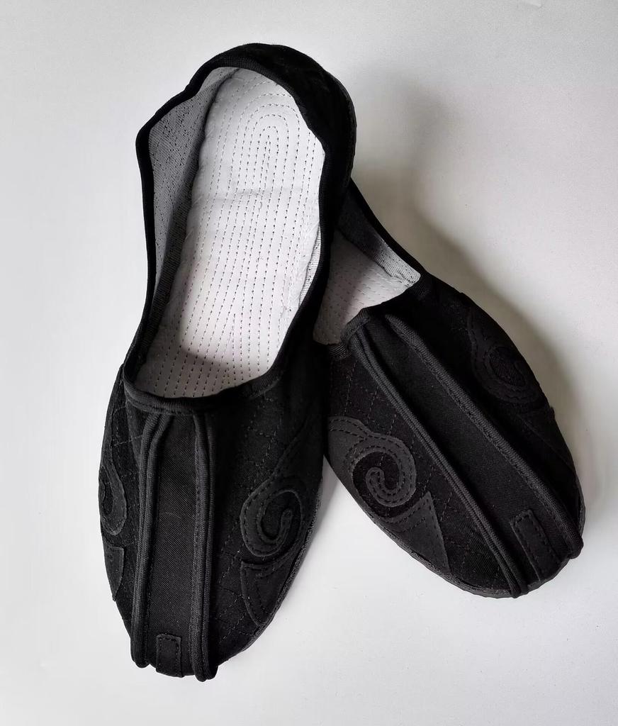 Boty pro bojová umění Deseti směrů: Tai Chi, Taoistické, Kung Fu & Cvičky s hákem ve tvaru oblaku a gumovou podrážkou pro muže & ženy