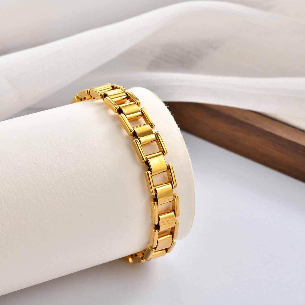 Stainless Steel Strap Simple Bracelet, Daily Commuting Versatile Jewelry Women, Jewelry Br-2680