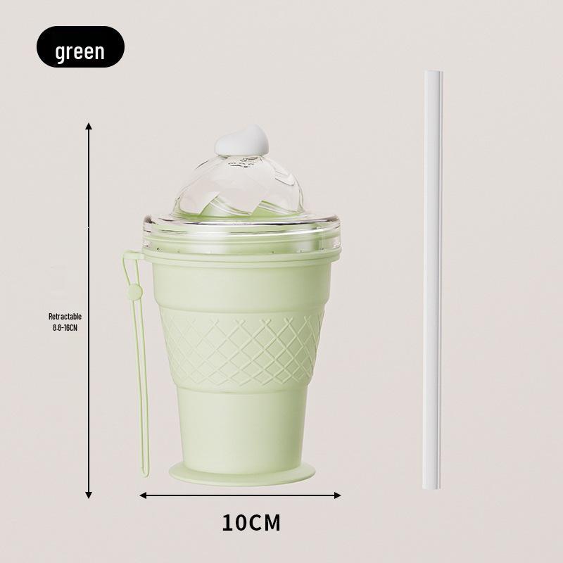 Portable Silicone Ice Ball Mold & Cup: Ice Cream, Hockey & Multi-Use Friendly