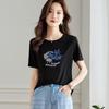 Women's 100% Mulberry Silk Short Sleeve T-shirt