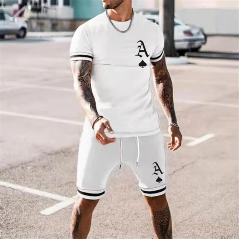 Summer Men's Clothing 3d Printed Man Casual Fashion Short Sleeve Set Man Fashion Printed Short Sleeve Shorts Two-Piece