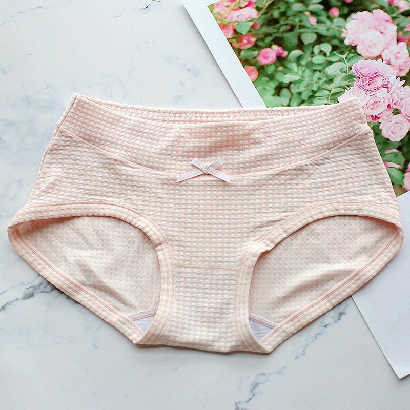 Women's Panties Mid Waist Briefs Comfortable Triangle Pants Teen Bottoms Underwear