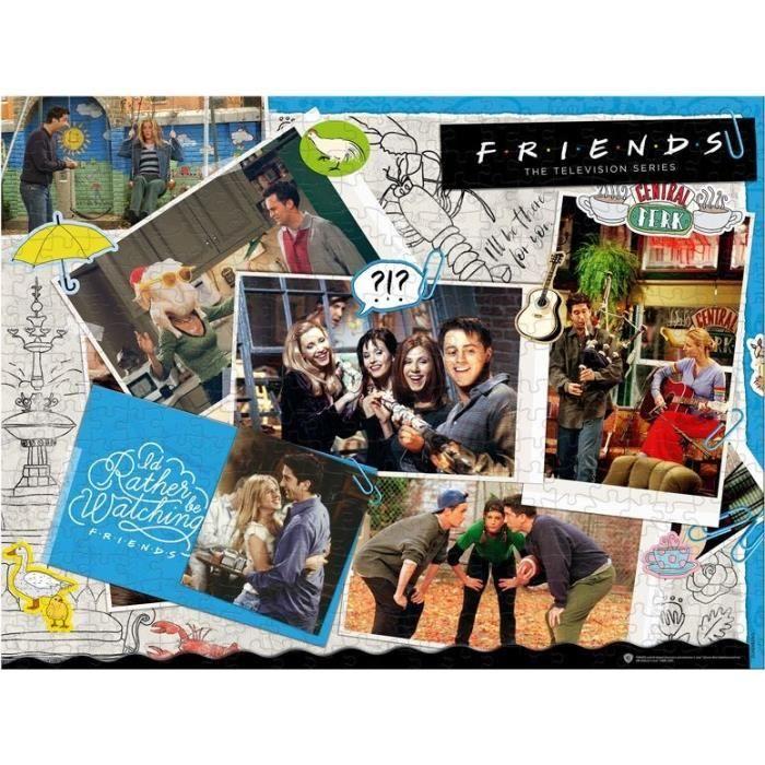 Puzzle FRIENDS Scrapbook 1000 pièces - WINNING MOVES - Cinéma et publicité - Multicolore