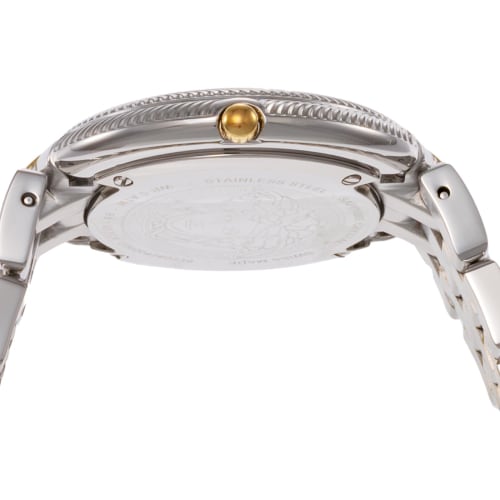 Versace New Thea Watch, Silver Dial, Stainless Steel, Sapphire Crystal, Quartz Movement, 33.5mm, Swiss Made, Wristwatch, VE2CA0623