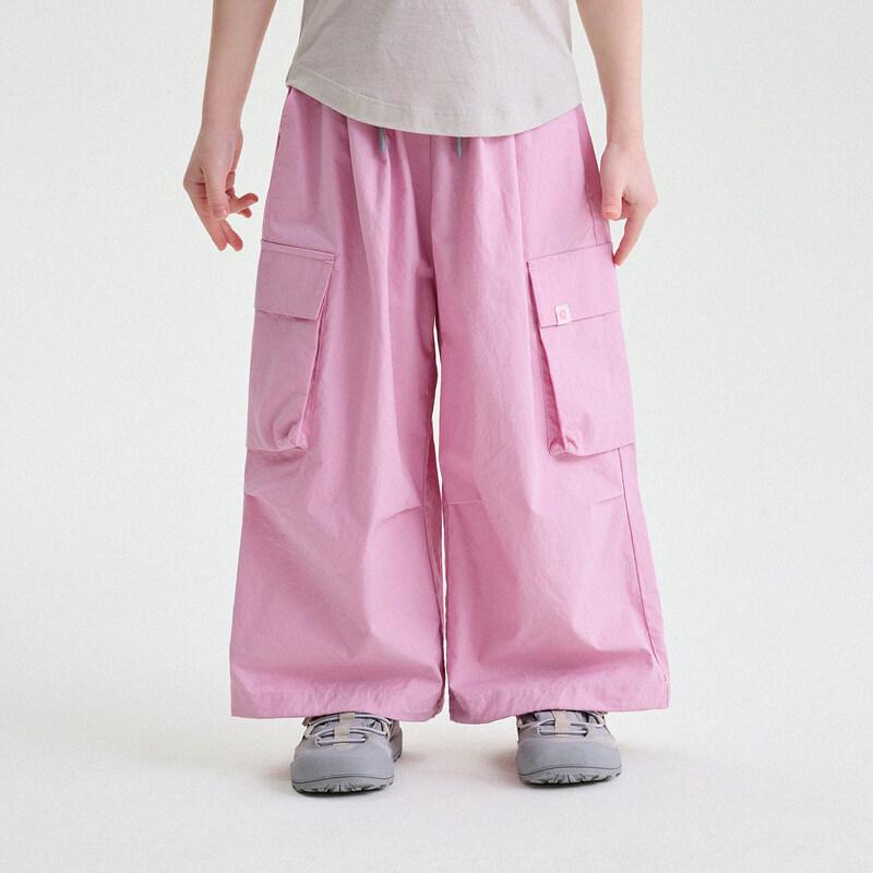 Girls' Summer Pure Cotton Thin Cargo Pants