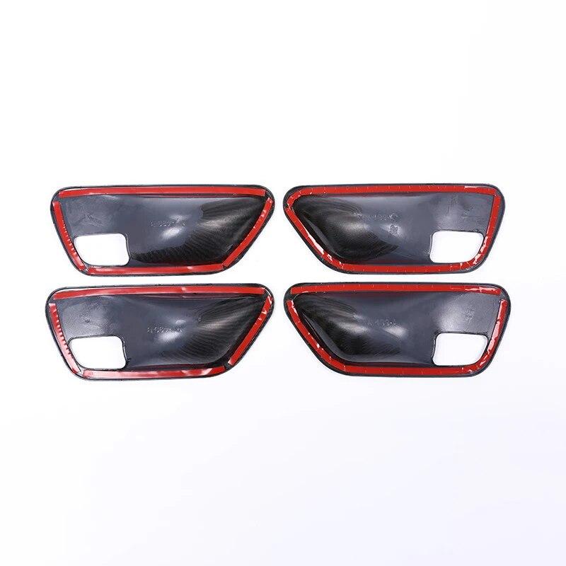 4 Τεμάχια ABS Υφή Ίνας Άνθρακα Διακόσμηση Καλύμματος Διακόσμησης Μπολ Χειρολαβής Εσωτερικής Πόρτας Αυτοκινήτου Για BMW 3 4 Σειρά F30 3GT F34 F36