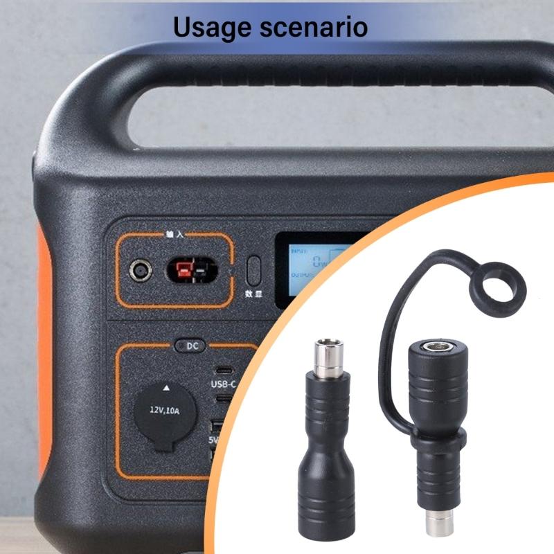 Power Plug Adapter 8x2mm Male to 5.5mmx2.1mm Female Connectors Transfer Converter Adapter for Photography Equipment