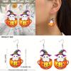 Ghost Halloween Themed Pumpkin Pot Pattern Women Acrylic Earrings Festival For