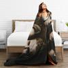 Soft Warm Blanket Decorative The Vampire Diaries Bedding Throws  Flannel Bedspread For Couch Bed Pattern Sofa Bed Cover