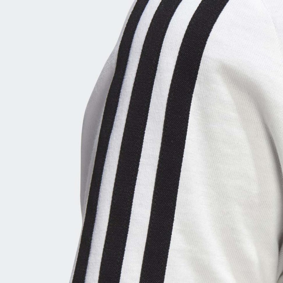 Adidas Originals Trefoil Marke Großes Logo Sportlich Lässig Atmungsaktiv Rundhalsausschnitt Kurzarm Kleid Damen Kleid Weiß GK3772