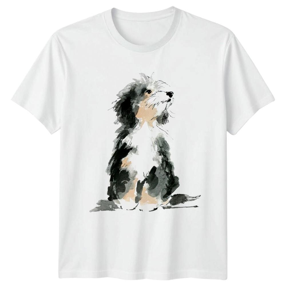 Watercolor Doodle Dog Art TShirt Doodle Dog Dog Lover Birthday Gift S