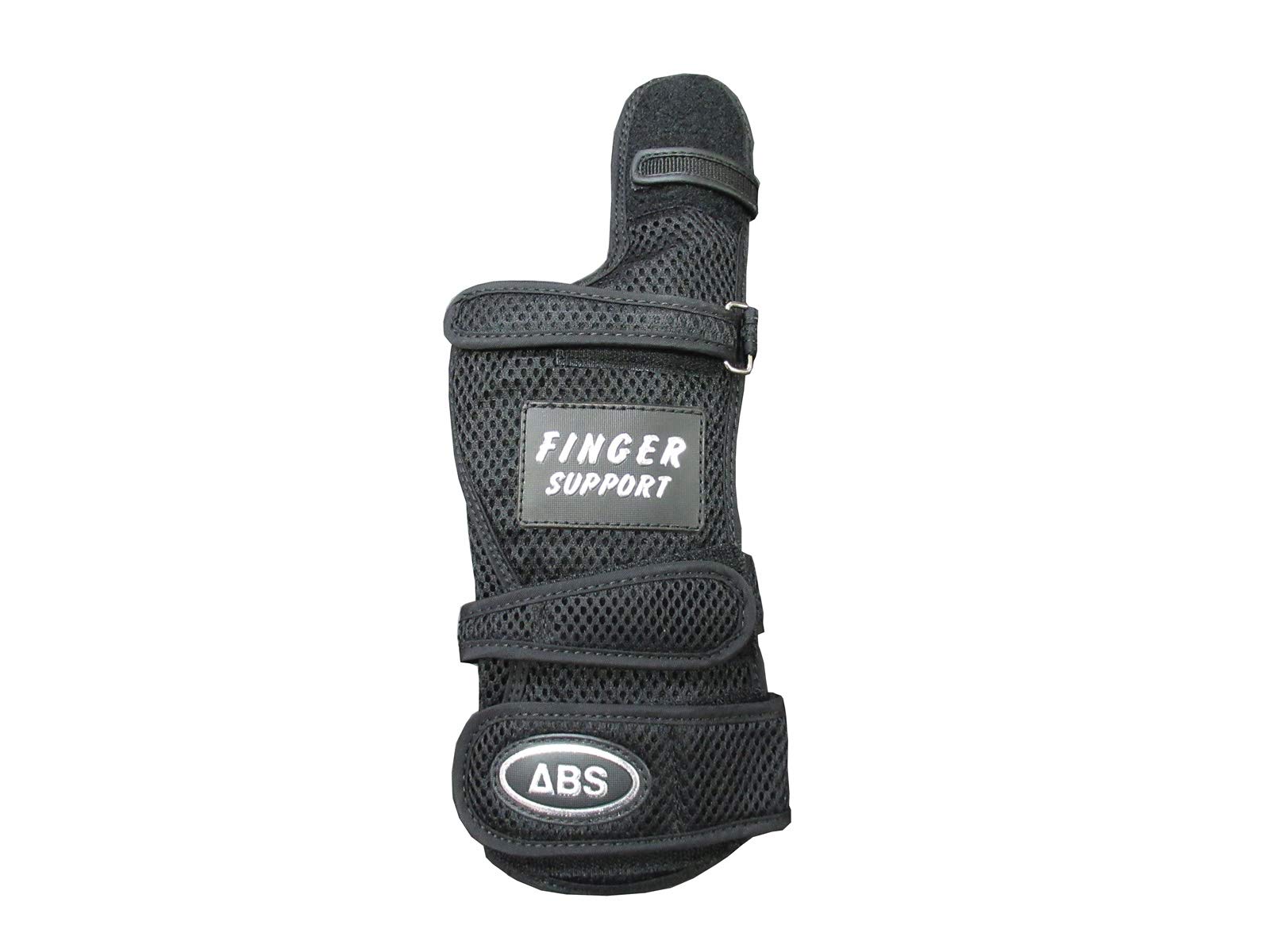 

ABS finger support bowling wrist tie glove Left-handed (L, black/black)