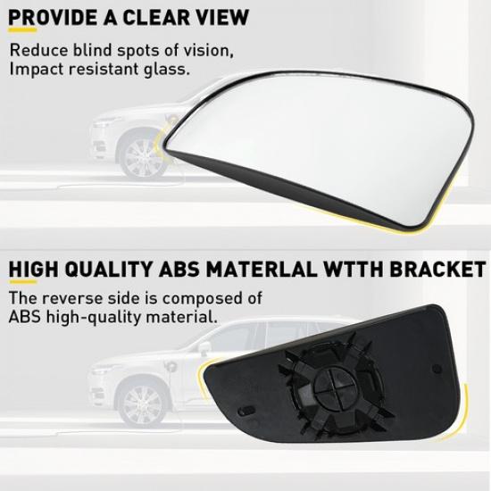 Passenger Side Heated Power Towing Mirror Glass RH For Dodge Ram 1500 2500 3500