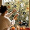 Halloween Window Stickers Static Cling Decals with Pumpkin Decorations