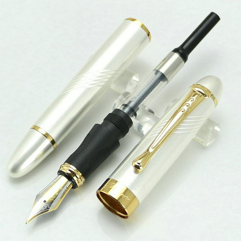 JINHAO X450 High Quality Multicolor White 18KGP Nib Fountain Pen Twist Carven Stationery School&Office Writing