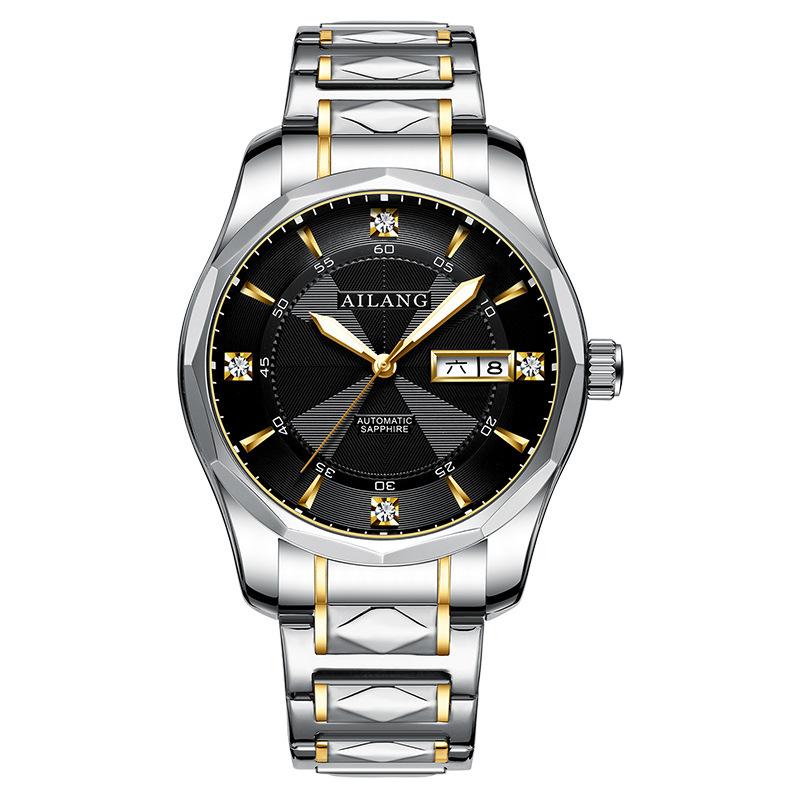Klassische Hochwertige AILANG Uhren 8612 Wasserdicht Gold Kalender Business Mechanische Uhr Edelstahl Automatische Armbanduhr