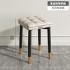 Nordic Home Luxury Upholstered Dining Chair Stackable Stool Simple Backrest Bedroom Makeup Chair for Dining Room