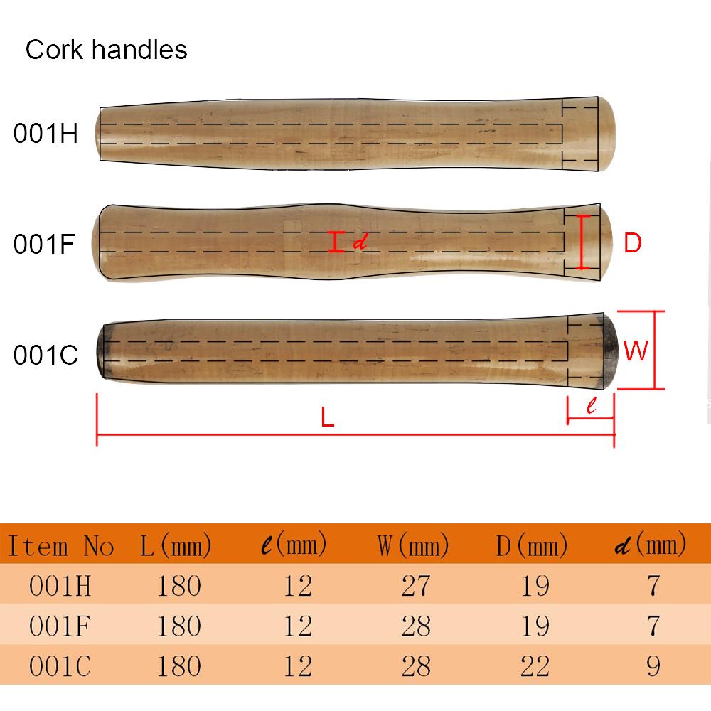 Customize Cork Handle Nature for Fly Fishing Rod and Fly Reel Seat Accessories (E10)