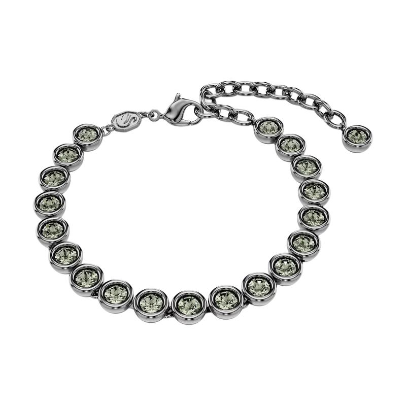 Swarovski Imber chain design imitation crystal bracelet women s black 5682592 чёрный
