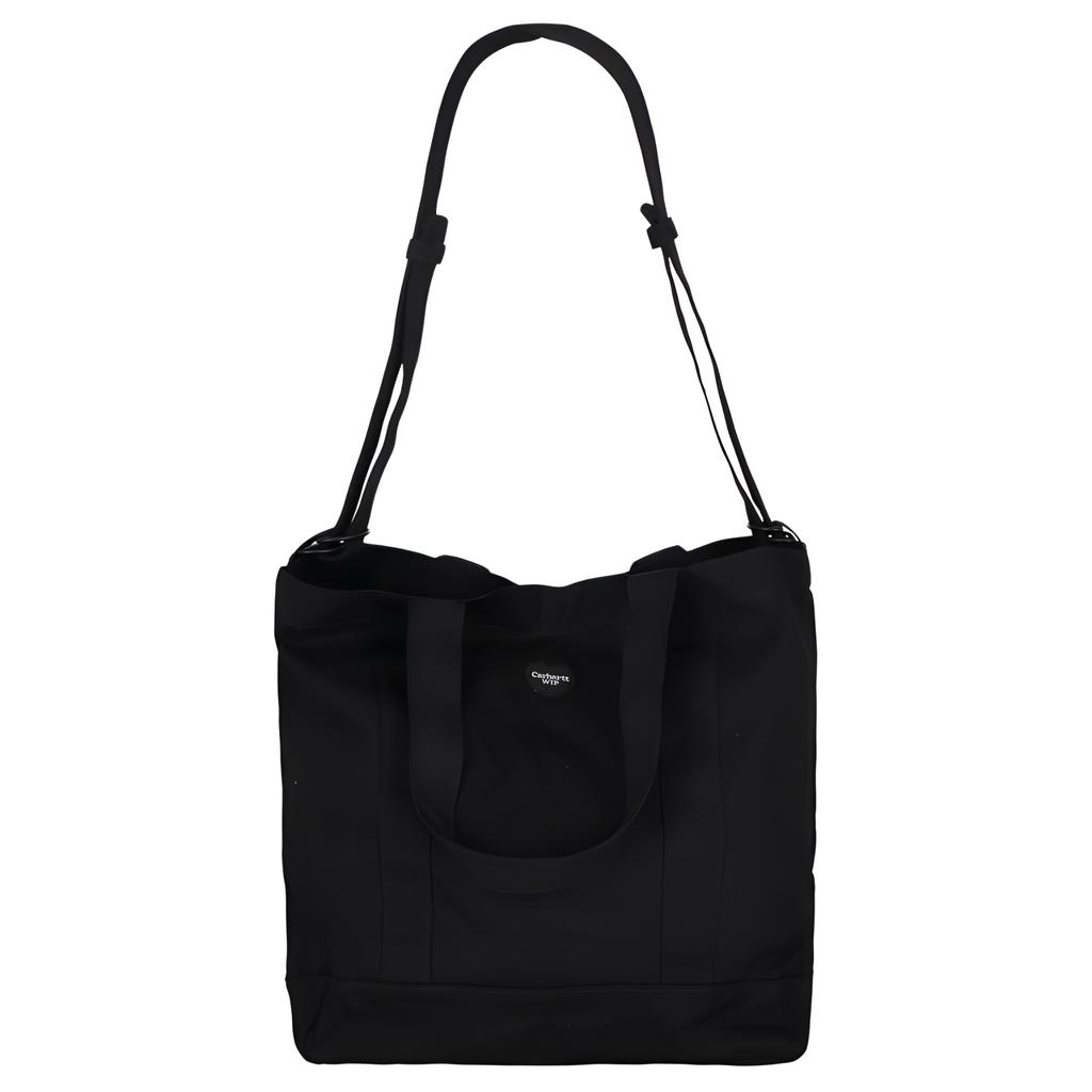 New Carhartt WIP Cotton Tote Bag, Shopping Bag, Portable Crossbody, One Shoulder Handbag Regular Unisex Black I03459889XX