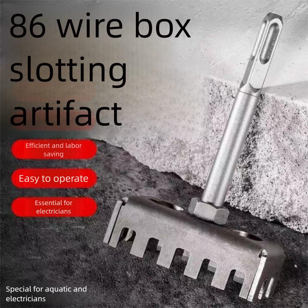 Děrovačka plechových krabic Děrovací nástroj Multifunkční řezačka zásuvek Drážkovací nástroj