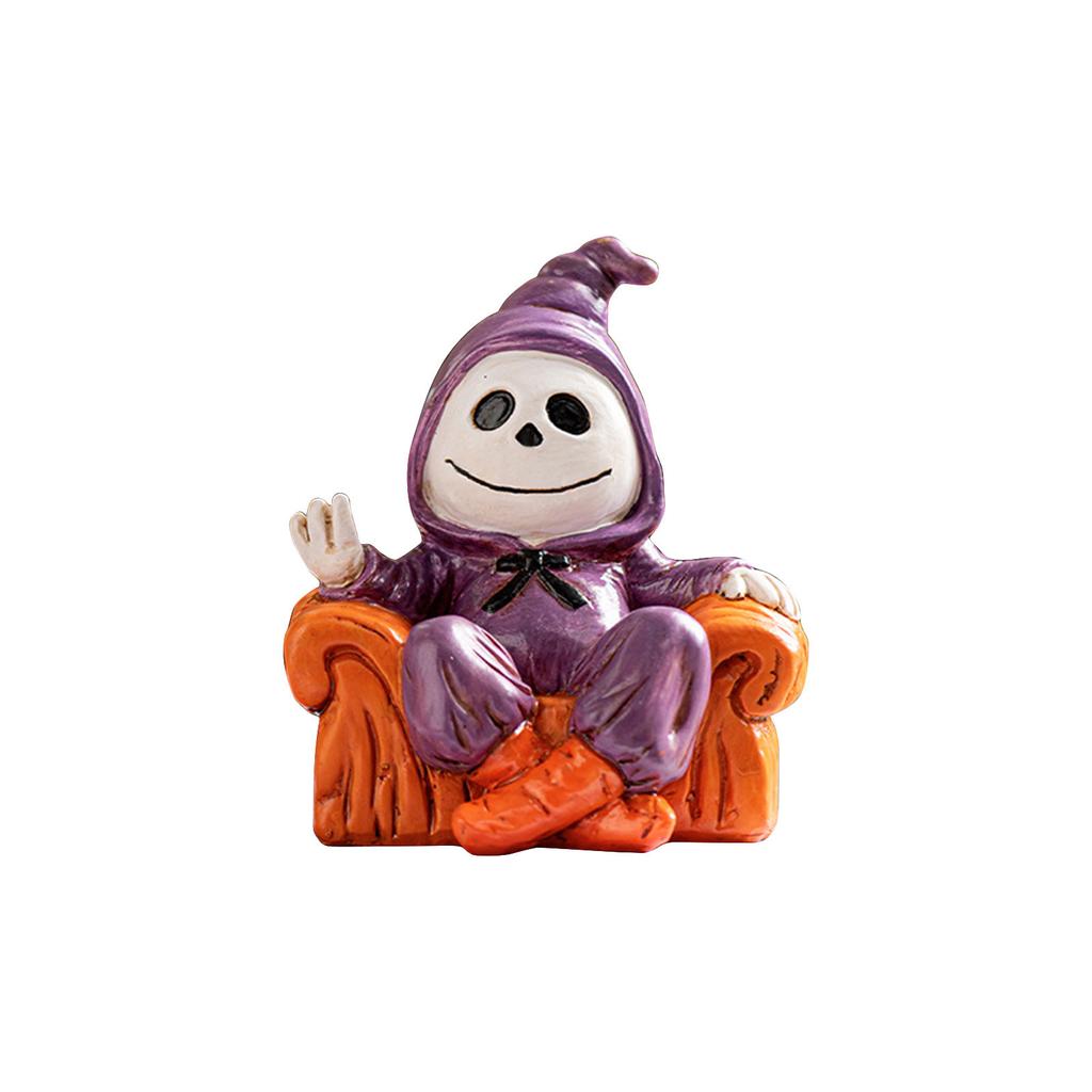 Halloween Spooky Ornaments Creative Resin Ornaments Sofa Cozy Crafts Horror Atmosphere Festival Decoration