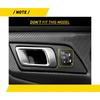 2pcs Carbon Interior Fiber Door Handle Trim Cover For Ford Mustang 2015-