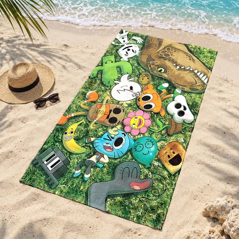 Gumball Microfiber Beach Towel Quick Dry Sand Free Lightweight Beach Towels for Travel Swimming Camping