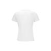 Reebok SS23 Logo Print Solid Crew Neck Casual Tee Women Tops White 23RCS412W100