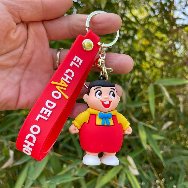 Nuovo Portachiavi Anime El Chavo Del Ocho Bambino Cartone Animato Ciondolo Bambola Portachiavi Borsa Portachiavi Auto llaveros Gioielli Divertenti Regalo per Amici