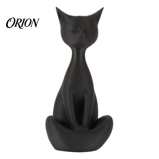 Narrative Space Decoration Cat 3D Printed Meditating Figurine, Modern Abstract Sculpture with Cross-Legged Pose, Light Luxury Home Decor Minimalist