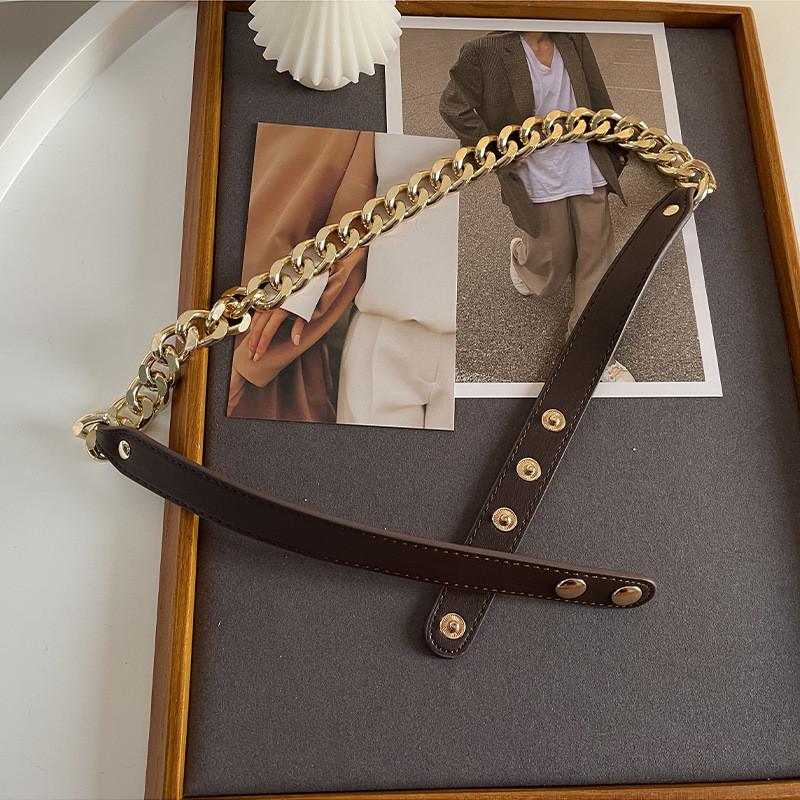 Elegant Metal Waist Chain For Women Stylish Ins Trendy Decor For Coats And Dresses