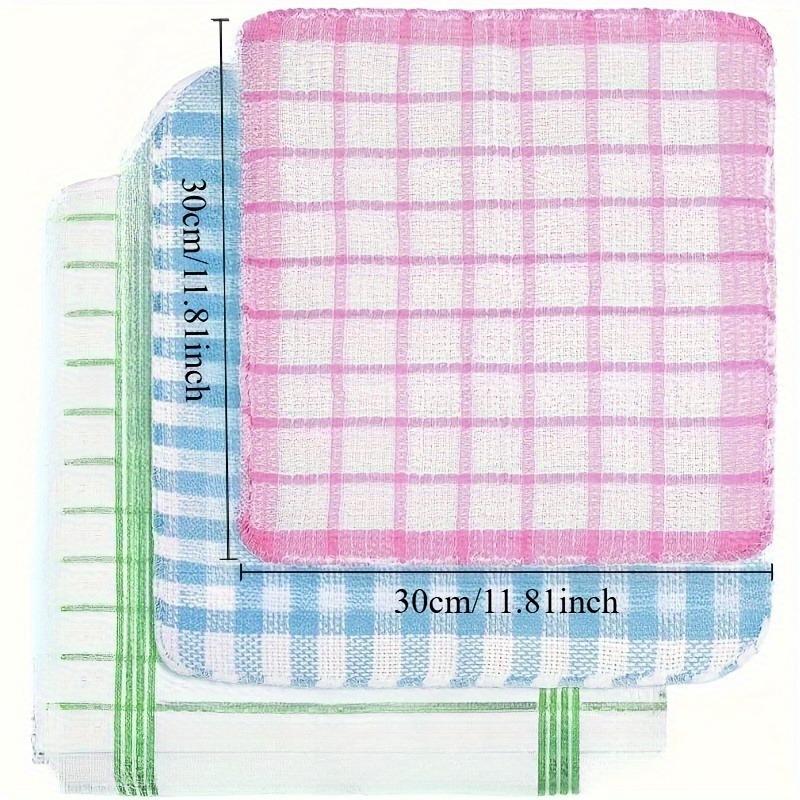 10pcs Dish Towels Featuring a Nest Design. They Dry Rapidly, Possess Excellent Water Absorption, Are Suitable for Hand Washing