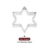 Uxcell Set of Stainless Steel Biscuit Cookie Cutters for Kitchen Baking 5-Piece Star-Shaped