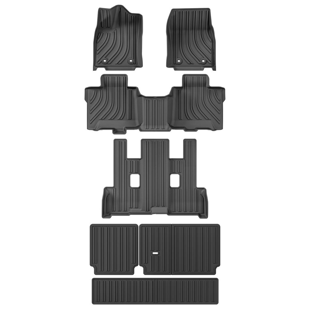 For Toyota Sequoia 2025 2025 2025 TPE 3D Car Floor Mats Trunk Pad Accessories Foot Mat Odorless Tray Waterproof
