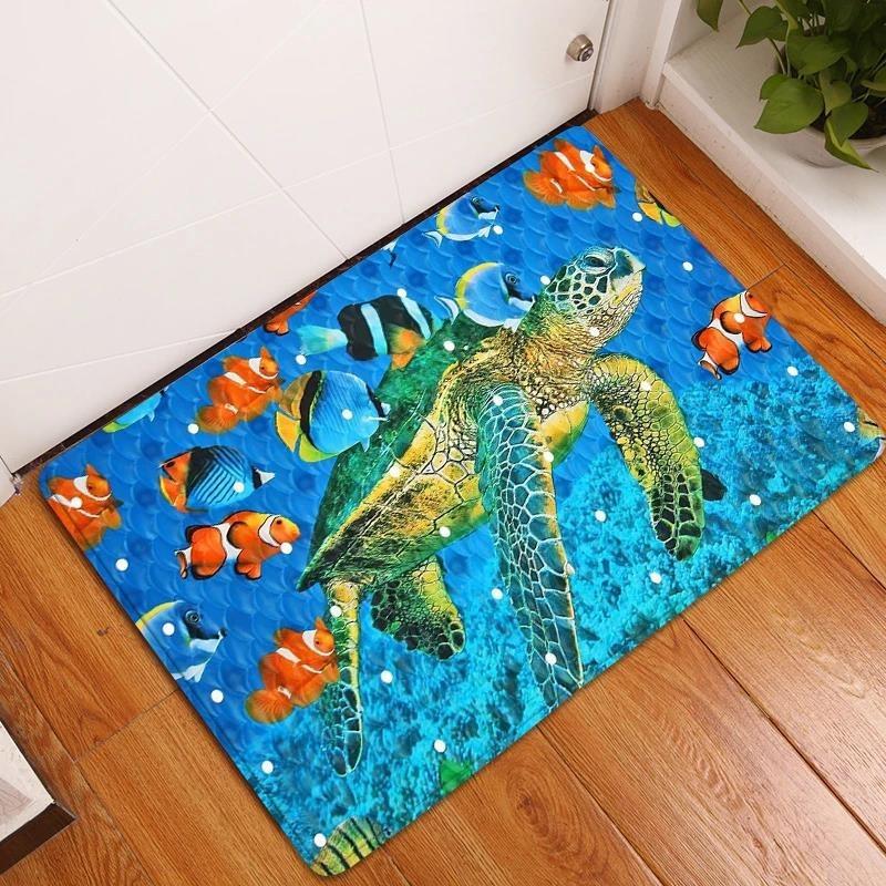 Underwater World Large Carpet Rug for Home Living Room Bedroom Sofa Doormat Decor Kids Play Area Rug Carpet Non-slip Floor Mat