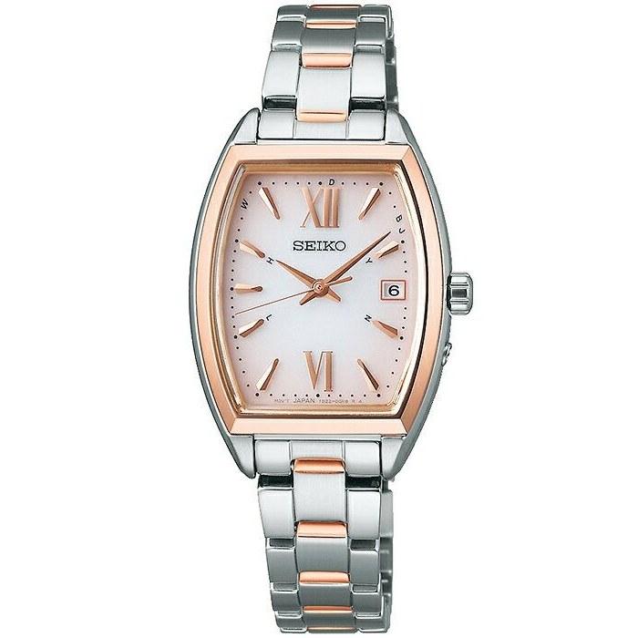Seiko Selection S Series SWFH126 Ladies Watch Solar Radio Wave Tonneau Pink