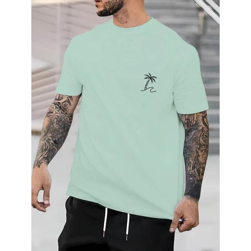 3D Print T ShirtColorful Graffiti Printed Men's Crewneck T-shirt Summer Daily Street Men's Casual T-shirt Outdoor Sports Men's Short-sleeved