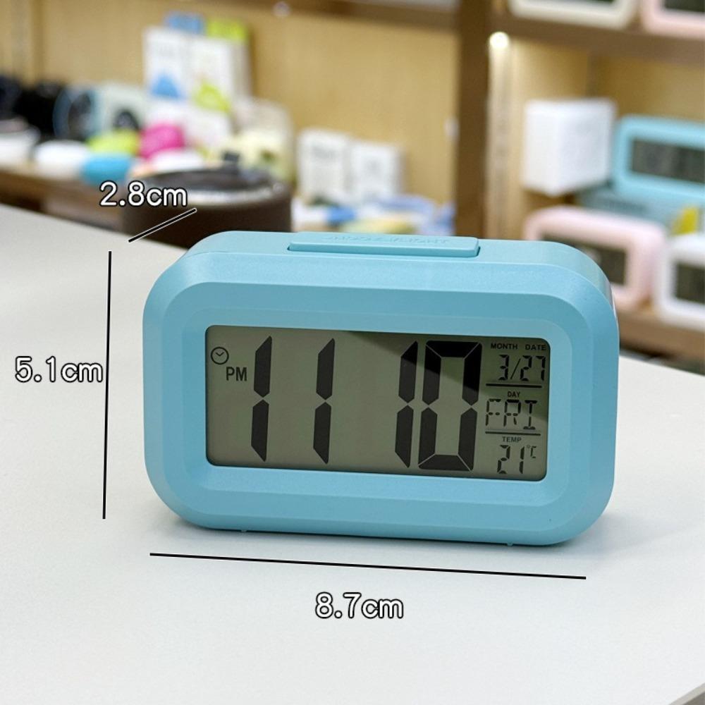 Temperature Display LED Digital Clock Led Light Smart Digital Alarm Clock  Office