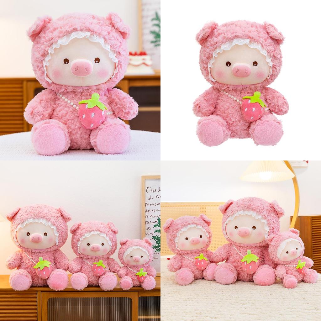 Cute Transformation Plush Pig Doll With Pp Cotton Filling For Childrens Birthday Gift