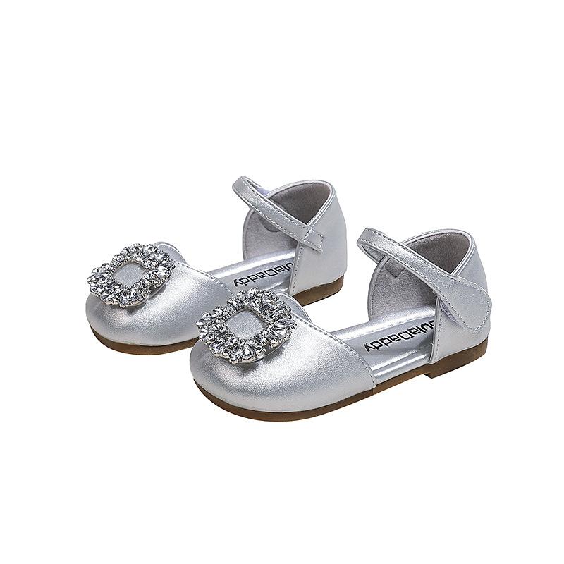 Unique Design Girls' Rhinestone Princess Shoes2026New Summer Fashion Children's Rhinestone Closed-Toe Sandals