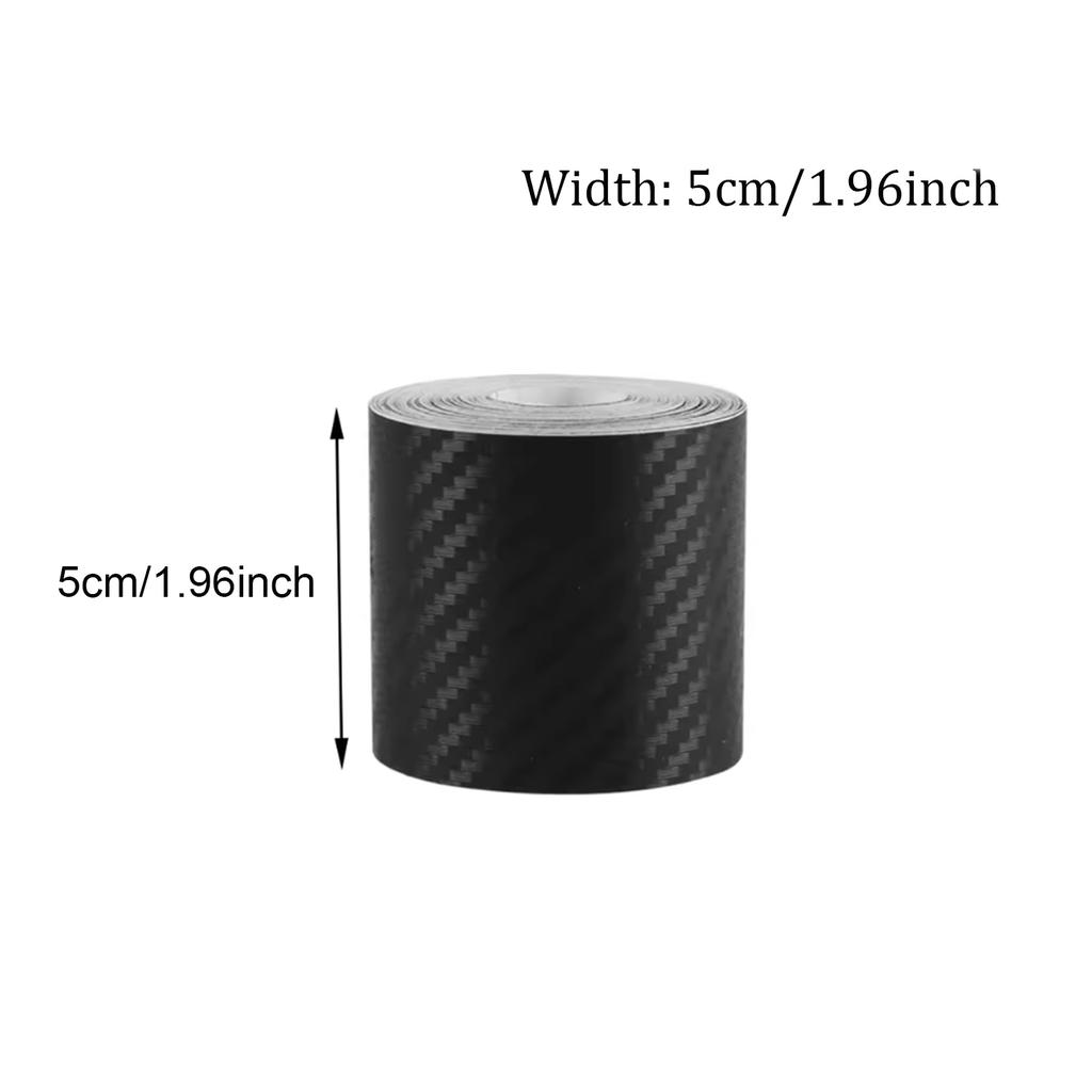 Carbon Fiber Automotive Protective Sticker 1 - 10M, Anti-Scratch Strip for Door Sill Side Mirror