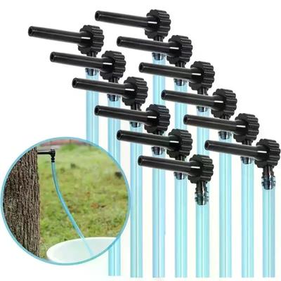 12-delige Set Plastic Esdoornsiroop Taps Met 60cm Slangen Esdoornsiroop Benodigdheden Kwaliteit Antislip Esdoornsiroop Tapping Kit L-vormige Boomtaps